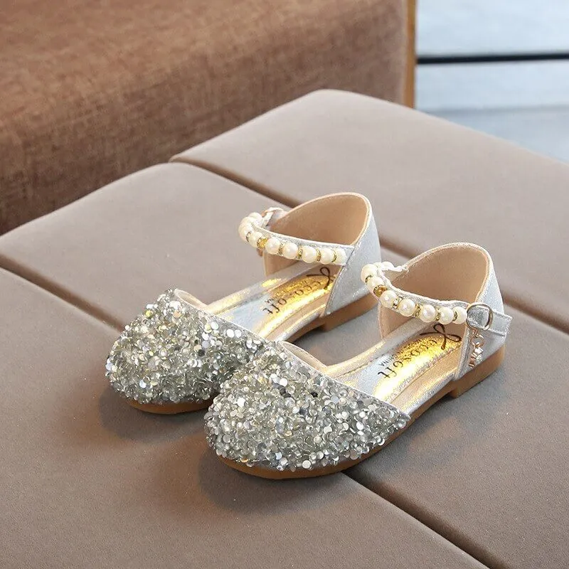 Silver Girls Shoes